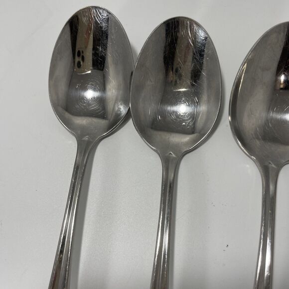 Lot Of 4 Oneida GALA IMPULSE Stainless Oval Spoon 6 3/4” Vintage - Picture 2 of 6